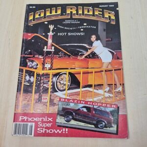 Lowrider Magazine August 1989 Phoenix Super Show VG+